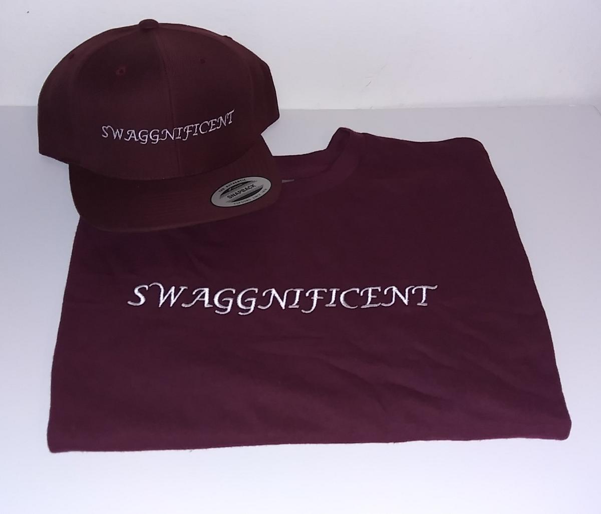 Swaggnificent Embroidered T-shirts w/Snapback