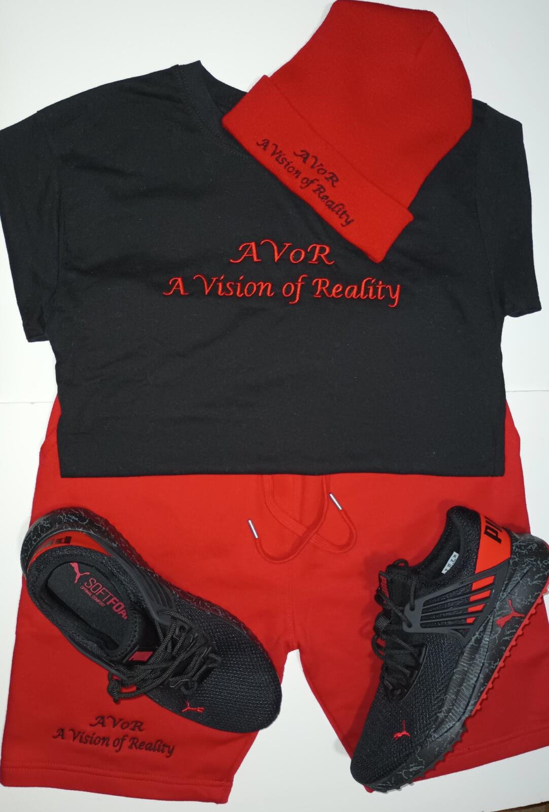 AVoR Embroidered Short Sets w/beanie