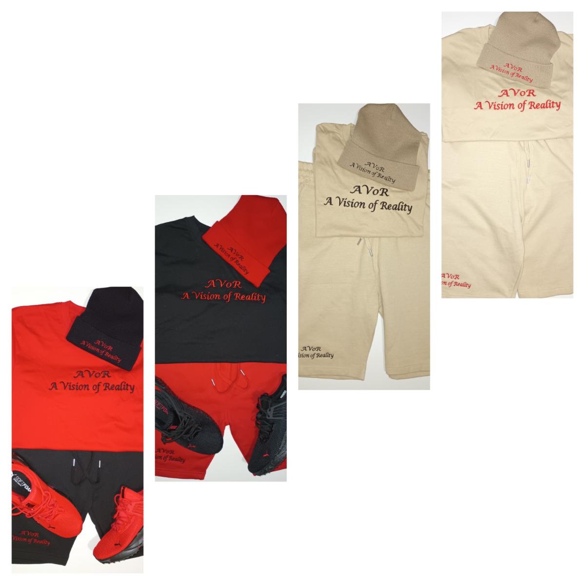 AVoR Embroidered Short Sets w/beanie